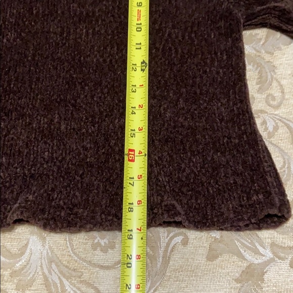 One Step Up CHENILLE Cropped Sweater S - Picture 10 of 11